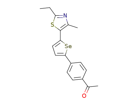 1-(4-(5-(2-ethyl-4-methylthiazol-5-yl)selenophen-2-yl)phenyl)ethan-1-one