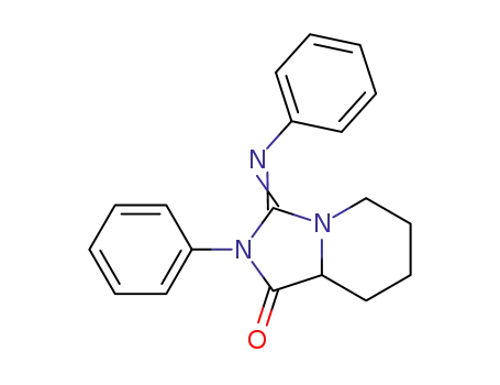 2-phenyl-3-(phenylimino)hexahydroimidazo[1,5-a]pyridin-1(5H)-one