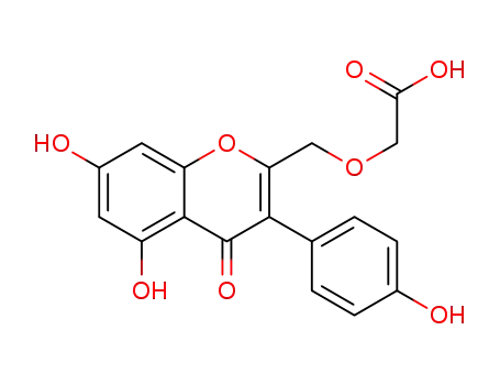{[5,7-dihydroxy-3-(4-hydroxyphenyl)-4-oxo-4H-chromen-2-yl]methoxy}acetic acid