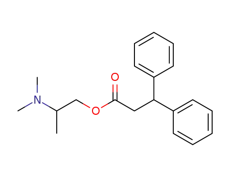 3,3-diphenyl-propionic acid-(2-dimethylamino-propyl ester)