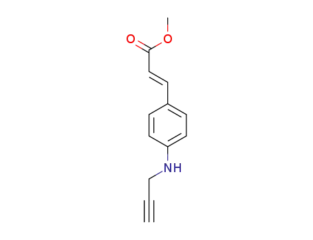methyl (E)-3-(4-(prop–2–yn–1–ylamino)phenyl)acrylate