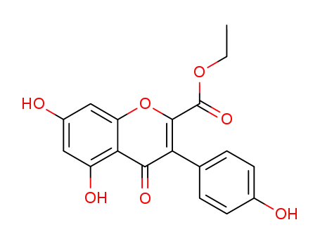 5,7-dihydroxy-3-(4-hydroxy-phenyl)-4-oxo-4H-chromene-2-carboxylic acid ethyl ester