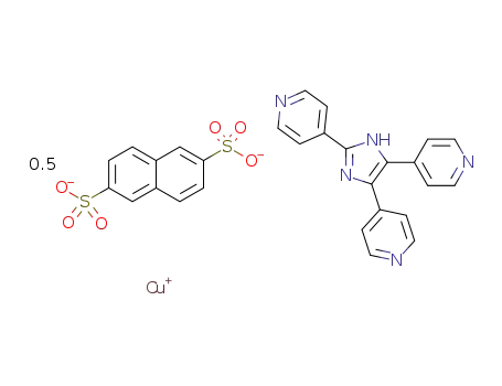 [Cu(naphthalene-2,6-disulfonate)0.5(2,4,5-tri(4-pyridyl)imidazole)]n