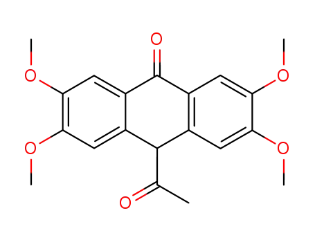 10-acetyl-2,3,6,7-tetramethoxy-anthrone