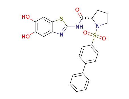 (S)-1-([1,1'-biphenyl]-4-ylsulfonyl)-N-(5,6-dihydroxybenzo[d]thiazol-2-yl)pyrrolidine-2-carboxamide