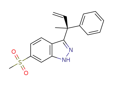 6-(methylsulfonyl)-3-(2-phenylbut-3-en-2-yl)-1H-indazole