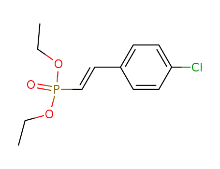 Molecular Structure of 125951-04-4 (Phosphonic acid, [(1E)-2-(4-chlorophenyl)ethenyl]-, diethyl ester)
