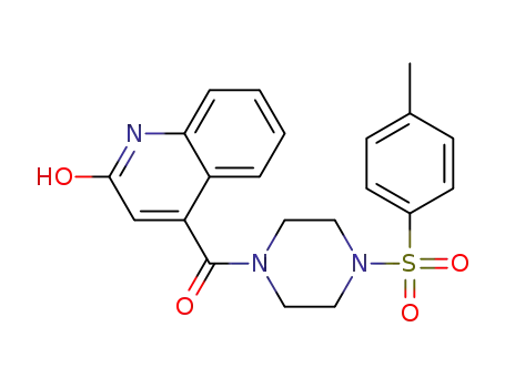 (2-hydroxyquinolin-4-yl)(4-tosylpiperazin-1-yl)methanone