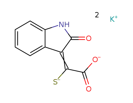 (2-oxo-indolin-3-yl)-thioxo-acetic acid ; dipotassium-salt