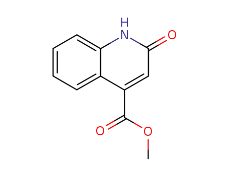 Molecular Structure of 39497-01-3 (4-Quinolinecarboxylic acid, 1,2-dihydro-2-oxo-, Methyl ester)