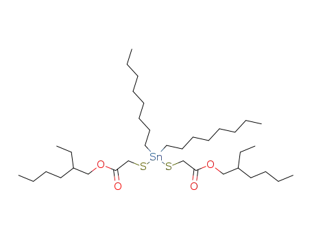 Molecular Structure of 15571-58-1 (2-ethylhexyl 10-ethyl-4,4-dioctyl-7-oxo-8-oxa-3,5-dithia-4-stannatetradecanoate)