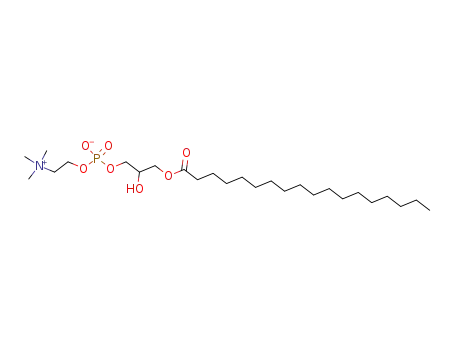 Molecular Structure of 17364-19-1 (()-(7-hydroxy-4-oxido-10-oxo-3,5,9-trioxa-4-phosphaheptacosyl)trimethylammonium 4-oxide)