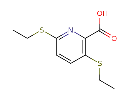 3,6-bis-ethylthio-2-pyridinecarboxylic acid