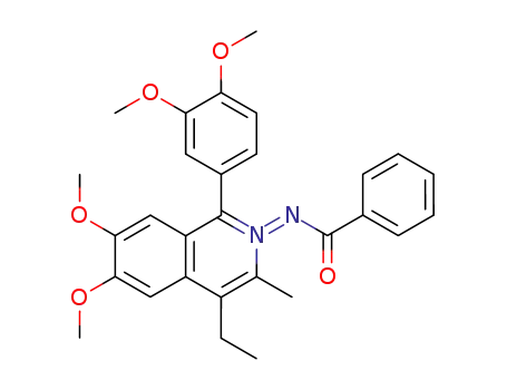 4-Ethyl-6,7-dimethoxy-1-(3,4-dimethoxyphenyl)-3-methylisoquinoline-N-benzoylimine