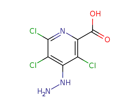 Molecular Structure of 32889-74-0 (3,5,6-TRICHLORO-4-HYDRAZINO-PYRIDINE-2-CARBOXYLIC ACID)