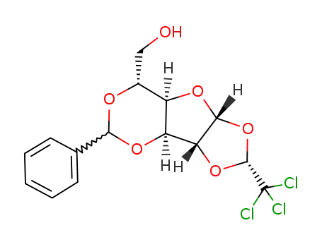 O3,O5-((Ξ)-benzylidene)-O1,O2-((R)-2,2,2-trichloro-ethylidene)-α-D-glucofuranose