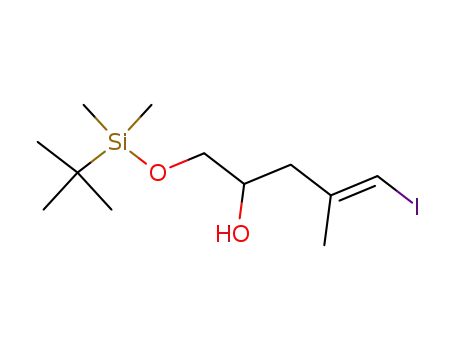 (E)-5-iodo-4-methyl-1-(t-butyldimethylsiloxy)-4-penten-2-ol