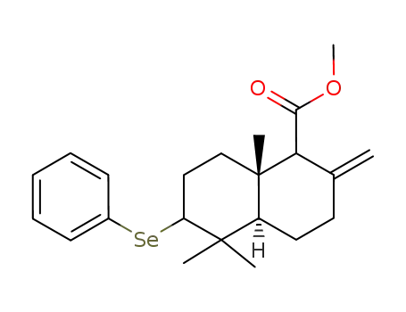 (4aR,8aS)-5,5,8a-Trimethyl-2-methylene-6-phenylselanyl-decahydro-naphthalene-1-carboxylic acid methyl ester