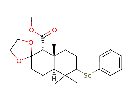 (1'R,4'aS,8'aR)-5',5',8'a-Trimethyl-6'-phenylselanyl-octahydro-spiro[[1,3]dioxolane-2,2'-naphthalene]-1'-carboxylic acid methyl ester