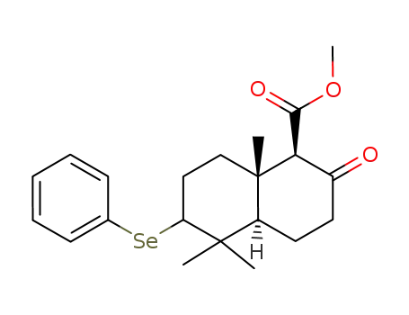 (1R,4aR,8aS)-5,5,8a-Trimethyl-2-oxo-6-phenylselanyl-decahydro-naphthalene-1-carboxylic acid methyl ester
