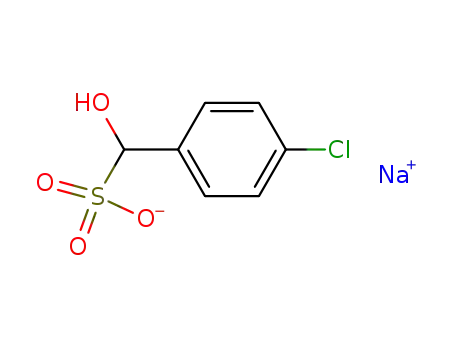 Molecular Structure of 46175-04-6 (Benzenemethanesulfonic acid, 4-chloro-a-hydroxy-, monosodium salt)