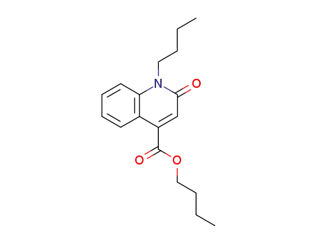 Molecular Structure of 139094-73-8 (4-Quinolinecarboxylic acid, 1-butyl-1,2-dihydro-2-oxo-, butyl ester)