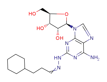 (2R,3R,4S,5R)-2-(6-Amino-2-{N'-[3-cyclohexyl-prop-(Z)-ylidene]-hydrazino}-purin-9-yl)-5-hydroxymethyl-tetrahydro-furan-3,4-diol