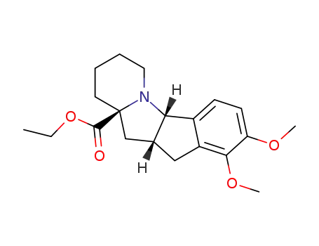(5aS,10aR,11aS)-8,9-Dimethoxy-1,2,3,4,5a,10,10a,11-octahydro-indeno[2,1-b]indolizine-11a-carboxylic acid ethyl ester