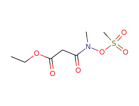 N-(Mesyloxy)-2-carbethoxy-N-methylacetamide