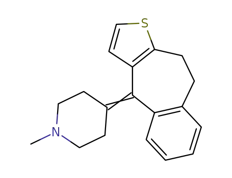 Molecular Structure of 15574-96-6 (Pizotifen)