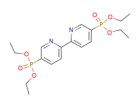 Molecular Structure of 209624-10-2 (TETRAETHYL 2,2'-BIPYRIDINE-5,5'-BISPHOSPHONATE)