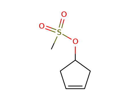 Molecular Structure of 253680-54-5 (3-Cyclopenten-1-ol, methanesulfonate)
