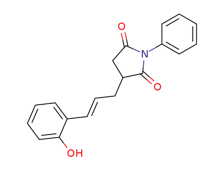 3-(3-(2-hydroxyphenyl)prop-2-enyl)-N-phenyl-2,5-pyrrolidinedione