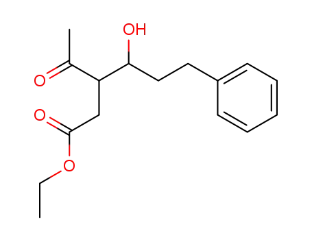 3-acetyl-4-hydroxy-6-phenyl-hexanoic acid ethyl ester