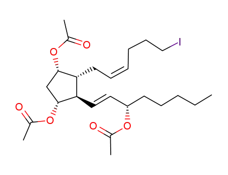 2-decarboxy-2-iodoprostaglandin F2α triacetate