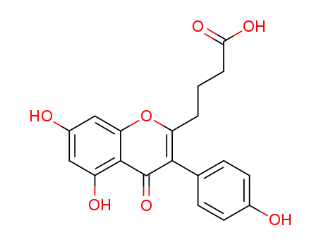 4-[5,7-dihydroxy-3-(4-hydroxyphenyl)-4-oxo-4H-chromen-2-yl]butanoic acid