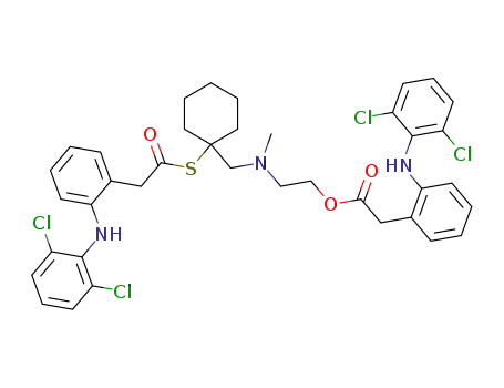 [2-(2,6-Dichloro-phenylamino)-phenyl]-acetic acid 2-[(1-{2-[2-(2,6-dichloro-phenylamino)-phenyl]-acetylsulfanyl}-cyclohexylmethyl)-methyl-amino]-ethyl ester