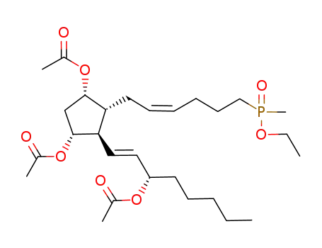 2-decarboxy-2-(O-ethyl-P-methylphosphinico)prostaglandin F2α triacetate