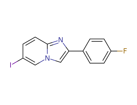Imidazo[1,2-a]pyridine, 2-(4-fluorophenyl)-6-iodo-