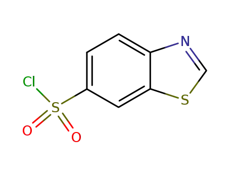 Molecular Structure of 181124-40-3 (1,3-Benzothiazole-6-sulfonyl chloride)
