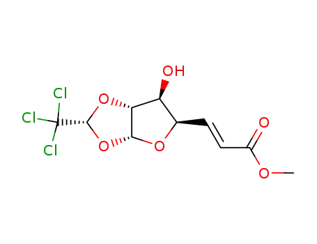 (E)-3-((2R,3aR,5R,6S,6aR)-6-Hydroxy-2-trichloromethyl-tetrahydro-furo[2,3-d][1,3]dioxol-5-yl)-acrylic acid methyl ester
