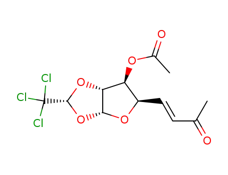 3-O-acetyl-(R)-1,2-O-trichloroethylidene-5,6,8-trideoxy-α-D-xylo-oct-5(E)-eno-1,4-furano-7-ulose