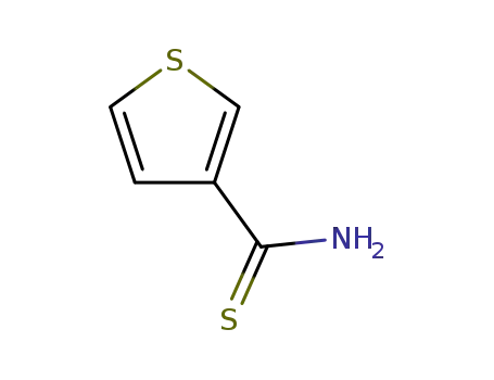 Molecular Structure of 24044-76-6 (THIOPHENE-3-THIOAMIDE)
