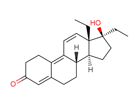 Molecular Structure of 618903-56-3 ((8S,13S,14S,17S)-13,17-diethyl-17-hydroxy-1,2,6,7,8,14,15,16-octahydrocyclopenta[a]phenanthren-3-one)