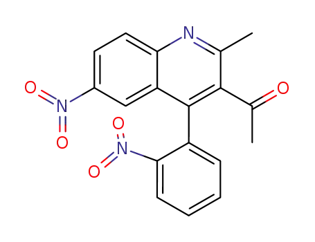 1-[2-methyl-6-nitro-4-(2-nitro-phenyl)-quinolin-3-yl]-ethanone