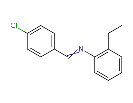(4-chlorobenzylidene)(2-ethylphenyl)amine