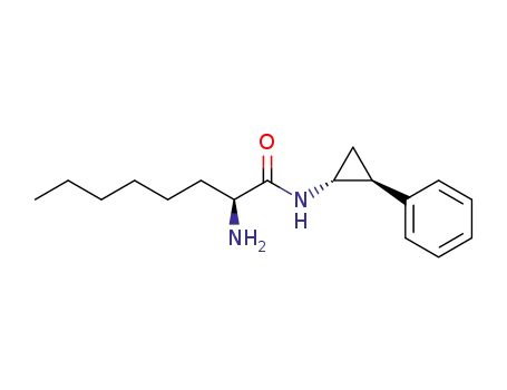 2-amino-N-(2-phenylcyclopropyl)octanamide