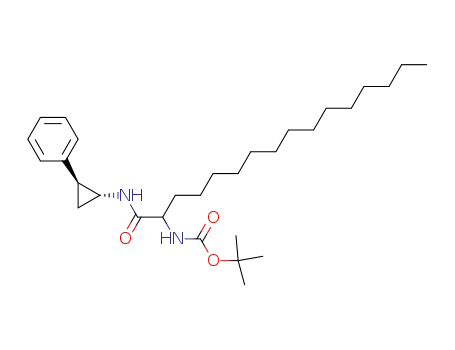 [1-((1R,2S)-2-Phenyl-cyclopropylcarbamoyl)-pentadecyl]-carbamic acid tert-butyl ester