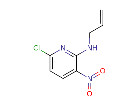 Molecular Structure of 874286-20-1 (2-Pyridinamine, 6-chloro-3-nitro-N-2-propenyl-)