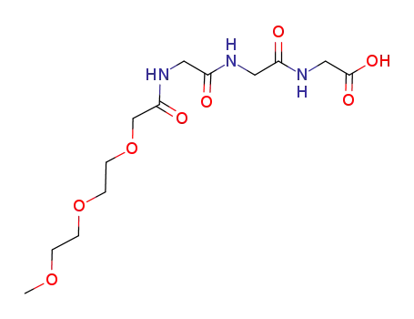 Molecular Structure of 881027-71-0 (Glycine, N-[[2-(2-methoxyethoxy)ethoxy]acetyl]glycylglycyl-)